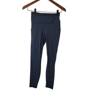 Fabletics Oasis PureLuxe Womens High-Waisted Leggings Blue‎ XS Pockets